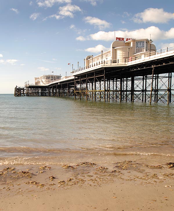 Worthing pier is one of the many landmark buildings in and around Worthing.