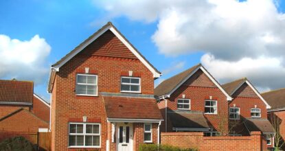 Modern houses in Haywards Heath