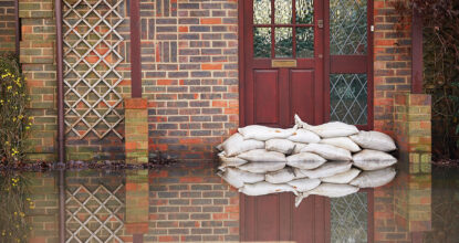 Flooding at a house in Littlehampton