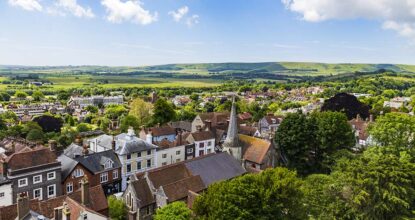 View of Lewes, East Sussex