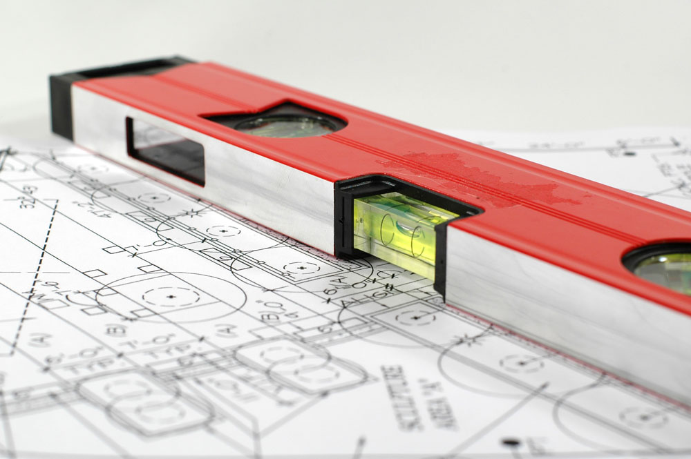House plans with spirit level